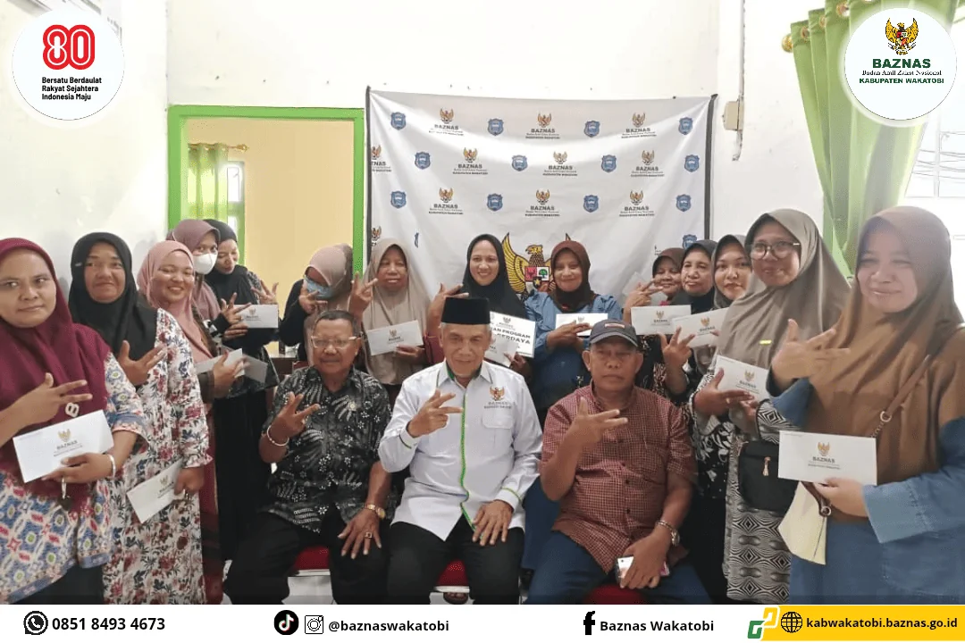 Dokumentasi penyaluran Merdeka Berdaya BAZNAS Wakatobi kepada pelaku UMKM